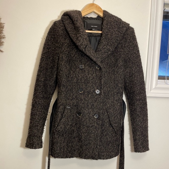 Vera Moda VMMunich Loop Wool Jacket with reversible faux leather belt - Picture 5 of 11